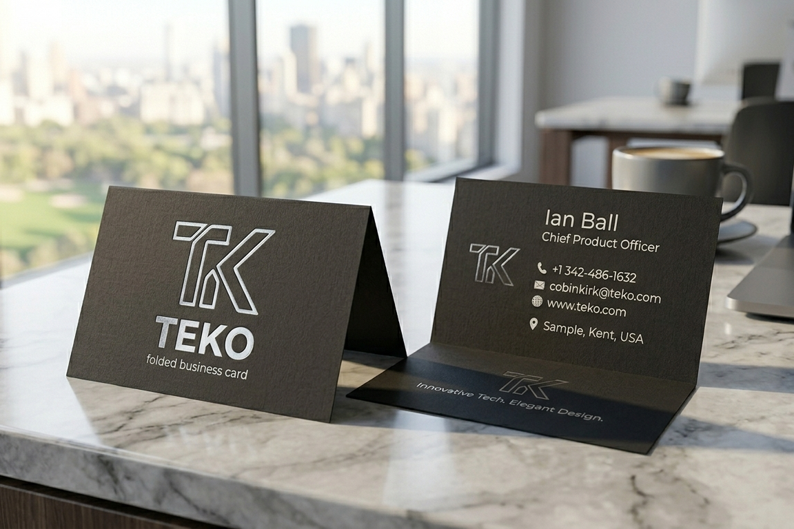Folded Business Cards