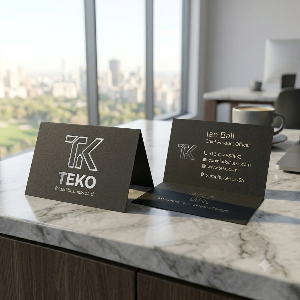 Folded Business Cards